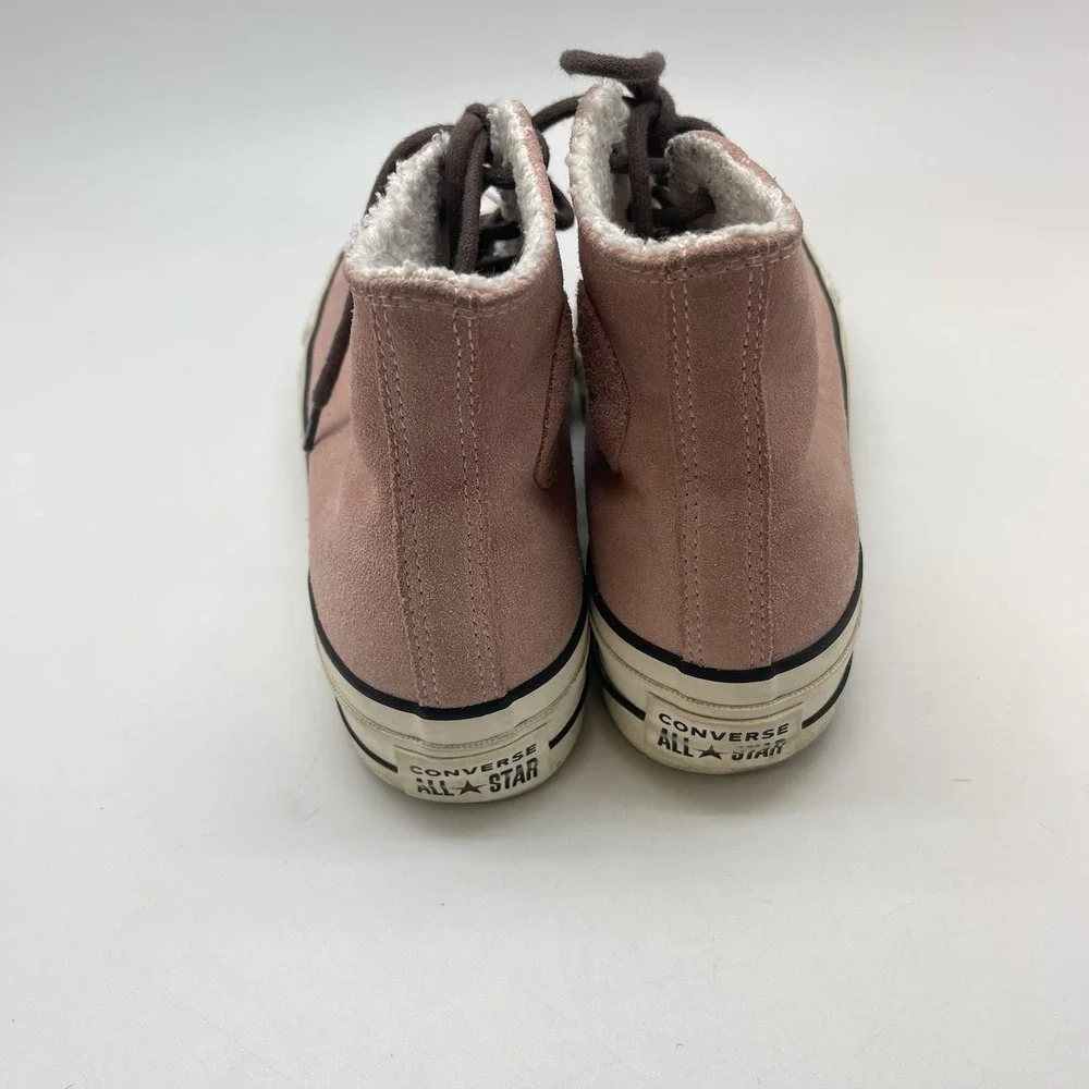 Converse Sneakers Womens 7 Sherpa Lined Hi Top Chuck‎ Taylor All Star Platform - Picture 4 of 9